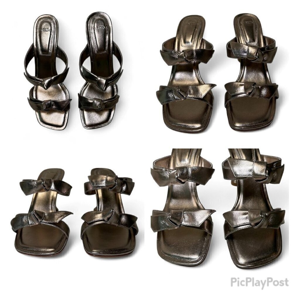 Alexandre BIRMIN Clarita Square Flare 85 Metallic Heeled Sandals - 37 EU, NIB - Picture 11 of 11